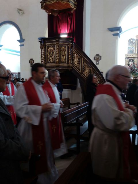 El obispo de la dicesis de Cartagena preside la misa en la festividad de la Patrona de Totana, Santa Eulalia de Mrida