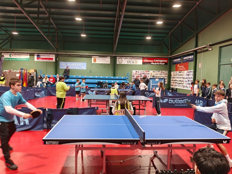 Gran actuación de los equipos totaneros de Tenis de Mesa del CES La Milagrosa en la Jornada Sur Escolar, celebrada en Cartagena