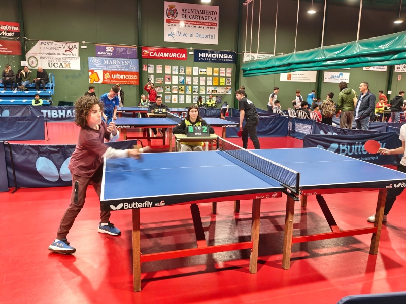 Gran actuación de los equipos totaneros de Tenis de Mesa del CES La Milagrosa en la Jornada Sur Escolar, celebrada en Cartagena