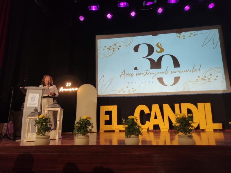 El Ayuntamiento de Totana felicita al Colectivo para la Promoción Social "El Candil" con motivo de la celebración de su 30 aniversario