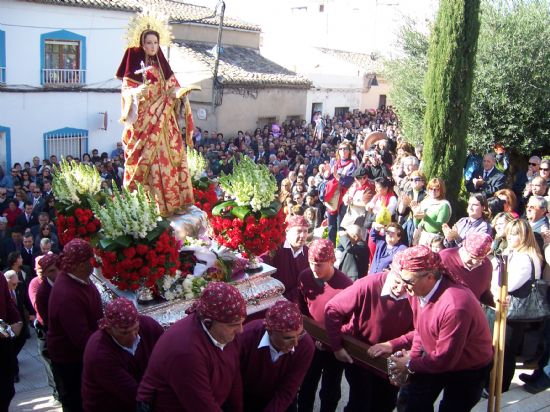CERCA DE 12.000 PERSONAS ACOMPAARON A SANTA EULALIA DE MRIDA DESDE SU SANTUARIO A LA ERMITA DE SAN ROQUE DE TOTANA DURANTE LA ROMERA DE BAJADA ENTRE MUESTRAS DE SOLIDARIDAD Y AFECTO AL ALCALDE, JOS MARTNEZ ANDREO
