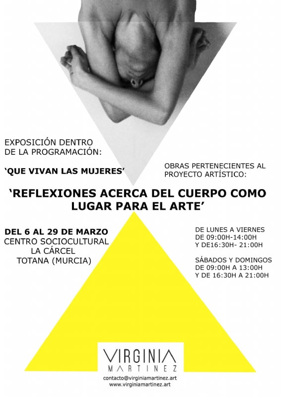 Contina hasta el 29 de marzo, en La Crcel, la exposicin de obras del proyecto artstico Reflexiones acerca del cuerpo como lugar para el arte, de Virginia Martnez 