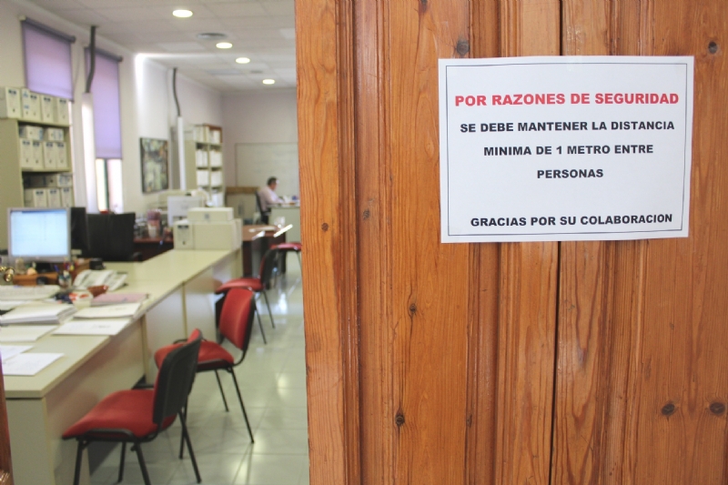 El Ayuntamiento de Totana adopta las primeras medidas urgentes de prevencin en los diferentes servicios de atencin al pblico por la epidemia del coronavirus