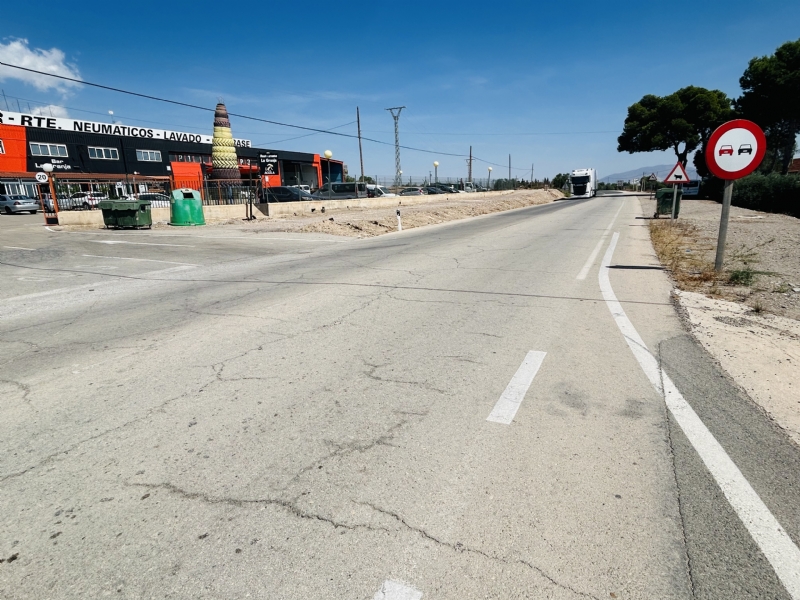 Se acondicionar el drenaje longitudinal de la carretera N-340 a la altura de La Granja, junto al paraje de la Venta de Melilla