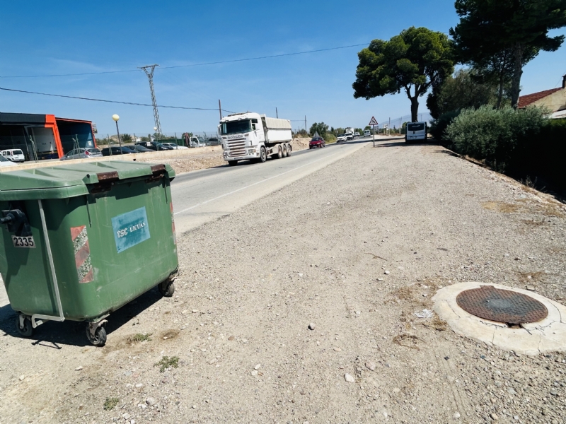 Se acondicionar el drenaje longitudinal de la carretera N-340 a la altura de La Granja, junto al paraje de la Venta de Melilla