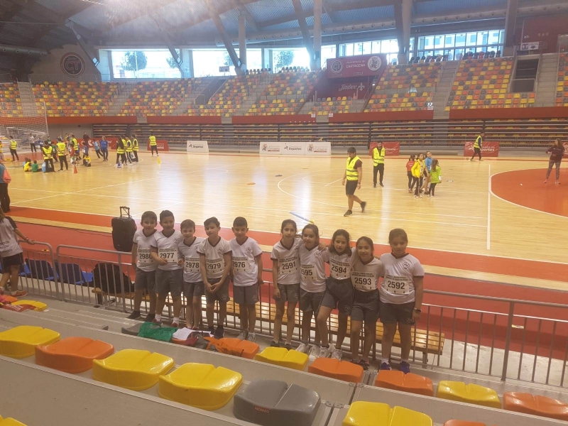 El Colegio Reina Sofía participó en la Final Regional de Jugando al Atletismo benjamín de Deporte Escolar, celebrada en Cartagena