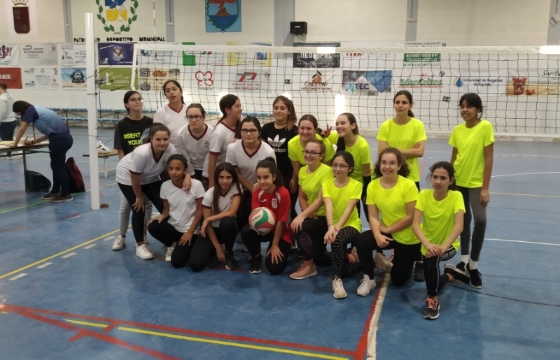 Águilas acogió la Fase Intermunicipal de Voleibol de Deporte Escolar, que contó con la participación de un equipo infantil femenino del Colegio Reina Sofía