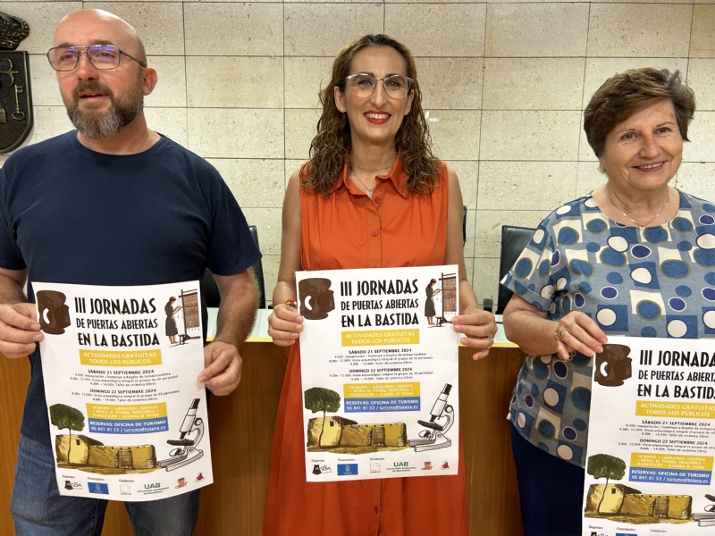 Las III Jornadas de Puertas Abiertas en La Bastida se celebrarn el fin de semana del 21 y 22 de septiembre, con visitas y actividades gratuitas para todos los pblicos