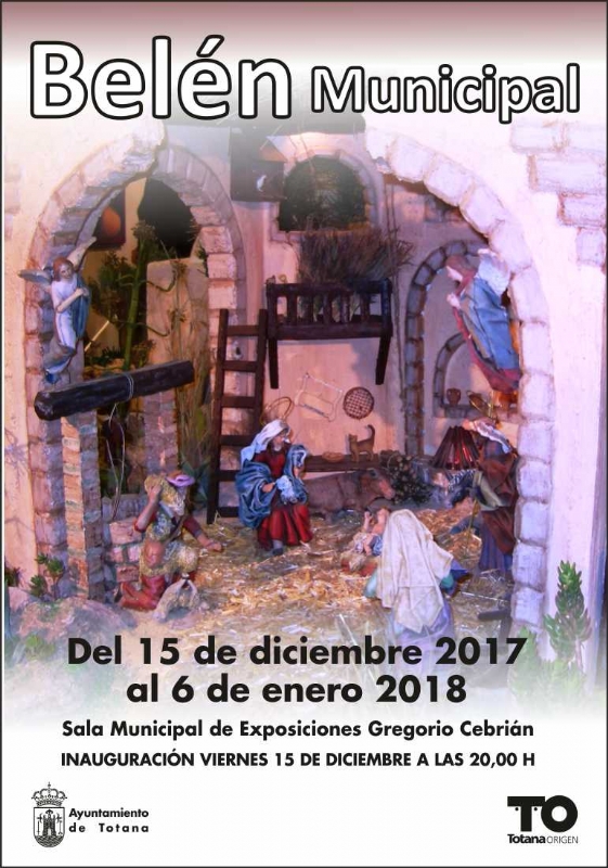 El Beln Municipal de Totana se inaugura este viernes, 15 de diciembre, en la sala de exposiciones Gregorio Cebrin (20:00 horas)