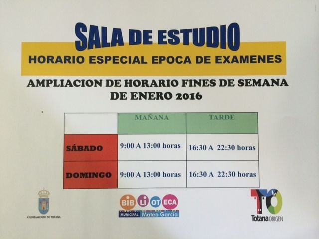 Se amplía el horario de la Sala de Estudio del Centro Sociocultural "La Cárcel" durante los fines de semana de enero por los exámenes universitarios