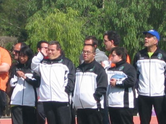 DOS ALUMNOS DEL CENTRO OCUPACIONAL JOS MOYA, MARI CARMEN ROBLES Y PEDRO CNOVAS, CONSIGUEN CUATRO TTULOS EN EL CAMPEONATO REGIONAL DE ATLETISMO CELEBRADO EN MURCIA