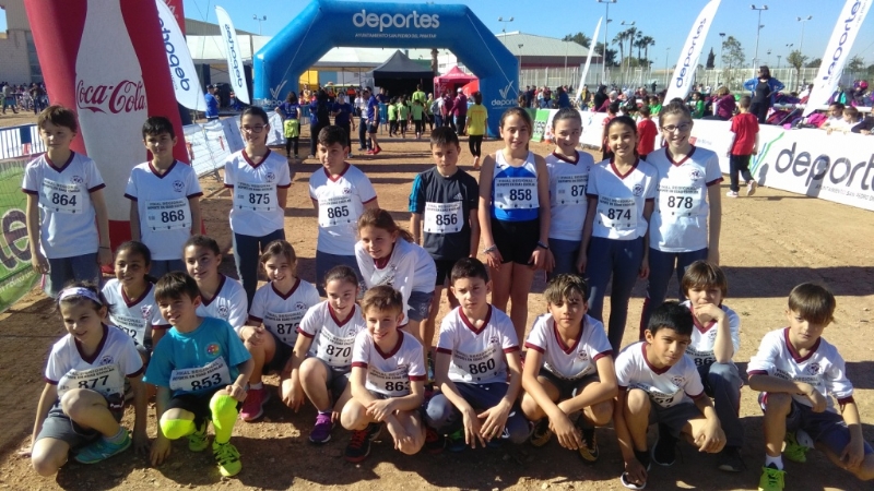 Un total de 22 escolares de Totana participaron en la Final Regional de Campo a Través benjamín y alevín de Deporte Escolar, celebrada en San Pedro del Pinatar