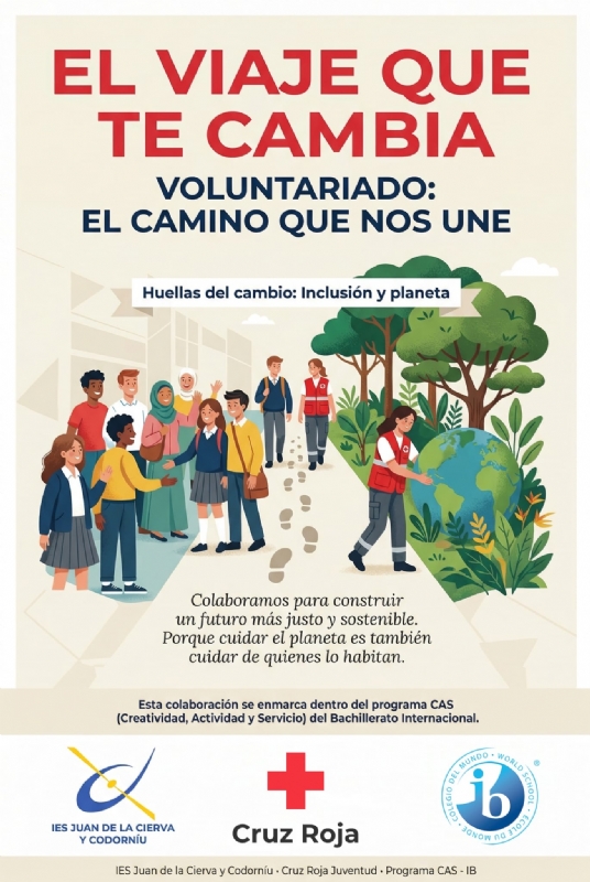   Cruz Roja Espa&ntilde;ola en Totana y alumnos de Bachillerato Internacional del IES Juan de la Cierva y Codorn&iacute;u promueven el programa de voluntariado "El viaje que te cambia"