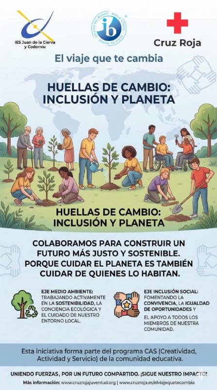   Cruz Roja Espa&ntilde;ola en Totana y alumnos de Bachillerato Internacional del IES Juan de la Cierva y Codorn&iacute;u promueven el programa de voluntariado "El viaje que te cambia"