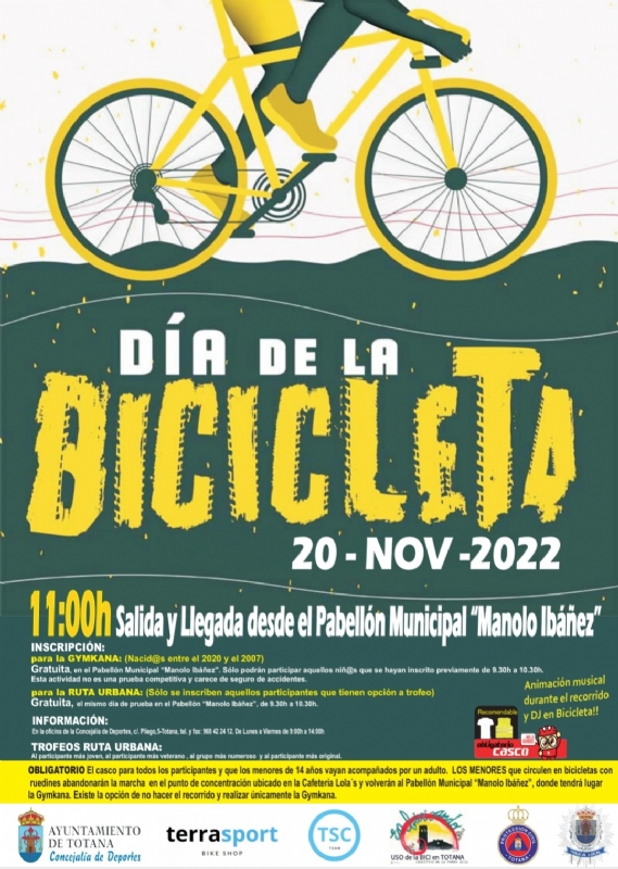 Vdeo. El Da de la Bicicleta se celebrar el 20 de noviembre desde el Pabelln de Deportes Manuel Ibez (11:00 horas) tras dos aos de parn