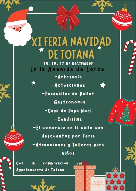 Vdeo. La XI Feria del Regalo y la Navidad de la avenida de Lorca se celebra este fin de semana con un atractivo programa de dinamizacin comercial y festivo
