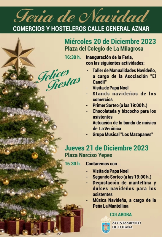 Vdeo. Los comercios y hosteleros de la calle General Aznar celebran la Feria de Navidad los das 20 y 21 de diciembre con un amplio abanico de actividades