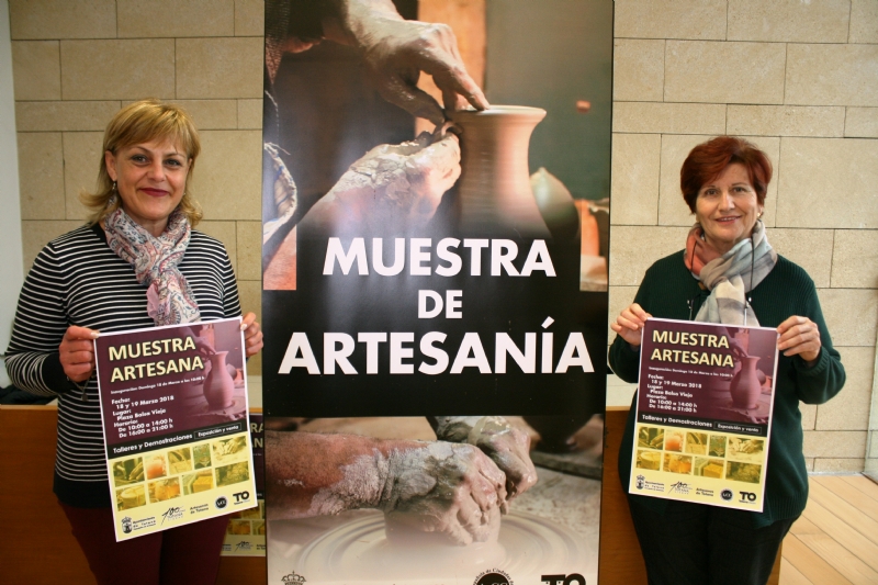La II Muestra Artesana se celebra los das 18 y 19 de marzo, en la plaza de la Balsa Vieja, con un total de 15 expositores que ofrecern productos en talleres alfareros y sobre oficios artesanos varios