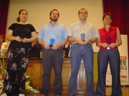 EL CENTRO REGIONAL DE HEMODONACIN Y EL AYUNTAMIENTO DE TOTANA TRIBUTAN UN HOMENAJE A TODOS LOS DONANTES DE SANGRE DEL MUNICIPIO