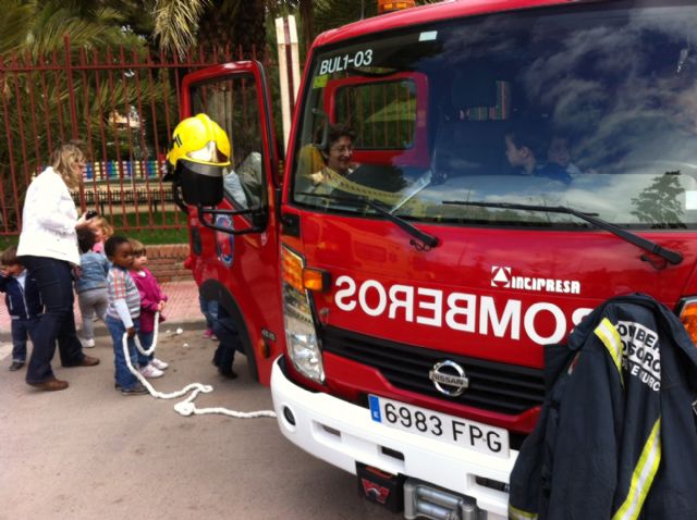 ALUMNOS DE LA ESCUELA INFANTIL MUNICIPAL "CLARA CAMPOAMOR" PARTICIPAN EN UNA JORNADA DE ACERCAMIENTO A LOS CUERPOS Y FUERZAS DE SEGURIDAD Y EMERGENCIAS