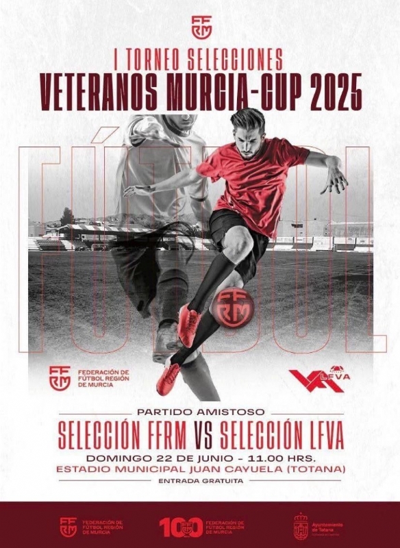 Totana acoge este domingo (11:00 horas) el I Torneo Selecciones de Veteranos Murcia-Cup 2025, que enfrenta a los combinados de la Región de Murcia y Alicante