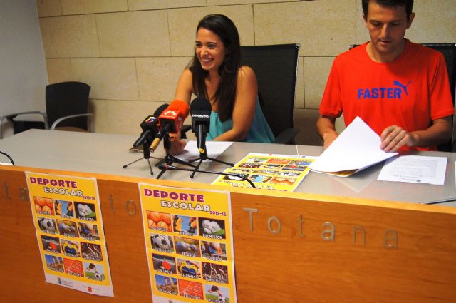 El programa de "Deporte Escolar 2015/16" comenzará el próximo día 3 de octubre, con la colaboración de maestros y profesores de Educación Física y clubes deportivos de Totana