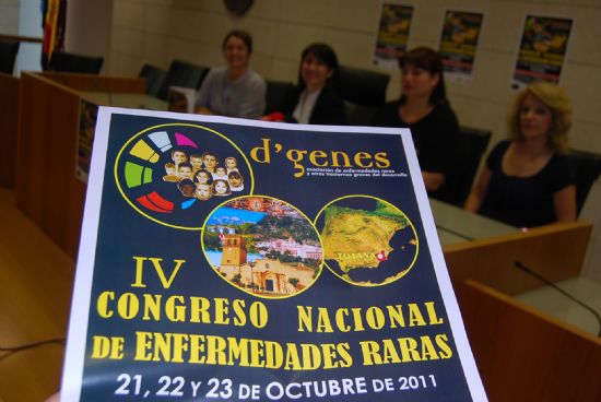 TOTANA ACOGE DEL 21 AL 23 DE OCTUBRE EL IV CONGRESO NACIONAL DE ENFERMEDADES RARAS EN EL QUE INVESTIGADORES Y FACULTATIVOS PRESENTARÁN NUEVOS CASOS CLÍNICOS Y ABORDARÁN LOS RETOS CIENTÍFICOS DE FUTURO