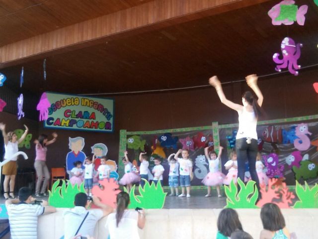 Alumnos de la Escuela Infantil Municipal "Clara Campoamor" celebraron su fiesta de final de curso en el auditorio del parque municipal "Marcos Ortiz"