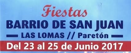 Las tradicionales fiestas del barrio de San Juan de la pedana de El Paretn se celebran del 23 al 25 de junio