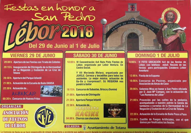 VDEO. Las fiestas de la pedana de Lbor, en honor a San Pedro, se celebrarn del 29 de junio a 1 de julio, con un ambicioso y completo programa de actividades
