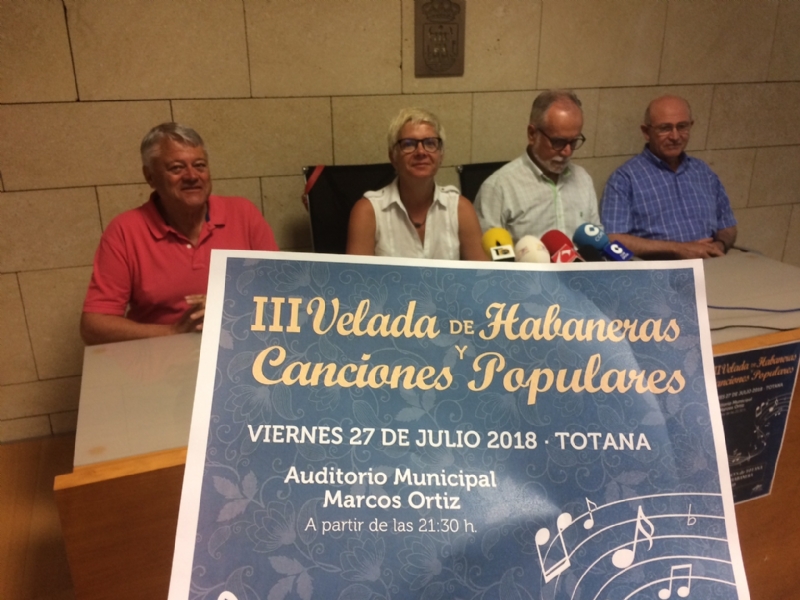 VDEO. Cultura organiza el viernes 27 de julio la III Velada de Habaneras y Canciones Populares, en el auditorio municipal Marcos Ortiz, con la participacin de tres grupos