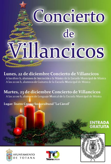 La Escuela Municipal de Msica realizar tres conciertos de villancicos en el marco del programa de Navidad y Reyes