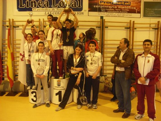 TOTANA ACOGI LA FINAL REGIONAL ESCOLAR DE BADMINTON, QUE CONT CON UNA PARTICIPACIN DE 130 ESCOLARES DE TODA LA REGIN DE MURCIA