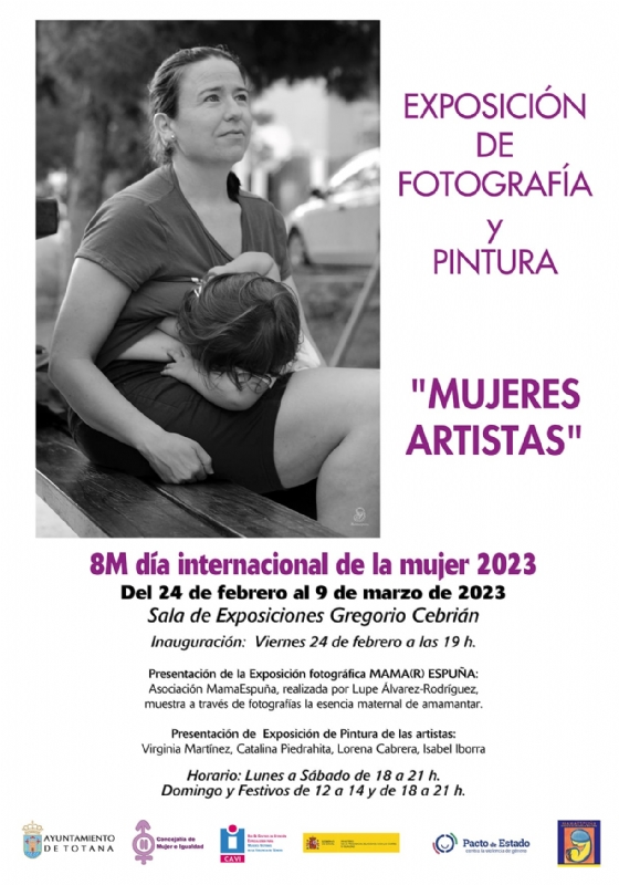 Con la exposicin de fotografas y pintura Mujeres artistas da comienzo el programa de actividades del 8-M, Da Internacional de las Mujeres
