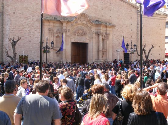 LAS PLAZAS DE LA CONSTITUCIN Y LA BALSA VIEJA  ACOGEN EL DA DE LA MSICA NAZARENA CON LA ACTUACIN DE DIEZ BANDAS DE CORNETAS Y TAMBORES
