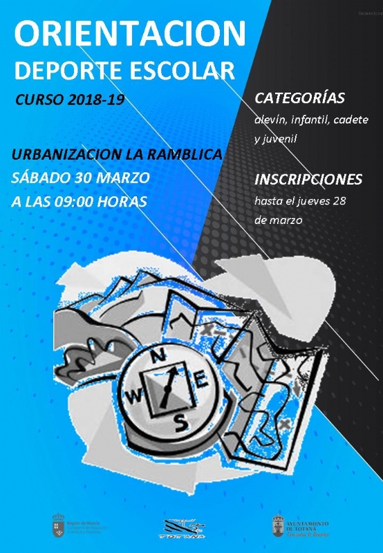La Concejala de Deportes organiza el 30 de marzo la Jornada de Orientacin de Deporte Escolar en la urbanizacin La Ramblica (9:00 horas)