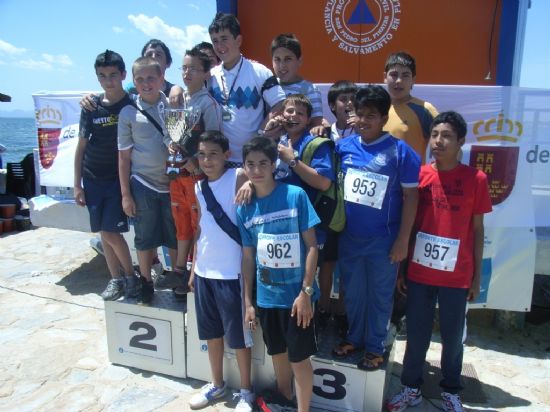 UN TOTAL DE 45 ESCOLARES DE TOTANA PARTICIPAN EN "LA FINAL REGIONAL ESCOLAR DE AQUATLÓN" CELEBRADA EN SAN PEDRO DEL PINATAR, CON EXCELENTES RESULTADOS PARA LOS CENTROS DE ENSEÑANZA DE LA LOCALIDAD
