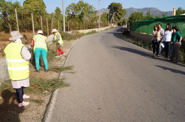 El Ayuntamiento lleva a cabo un plan de choque de limpieza de caminos y cunetas a travs de las 117 personas contratadas mediante el programa de los Consejos Comarcales