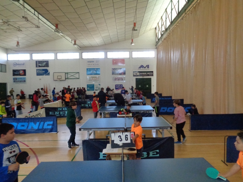 Se celebra la Fase Local de Tenis de Mesa del programa de Deporte Escolar, con la participacin de un total de 78 deportistas de diferentes colegios de Totana 