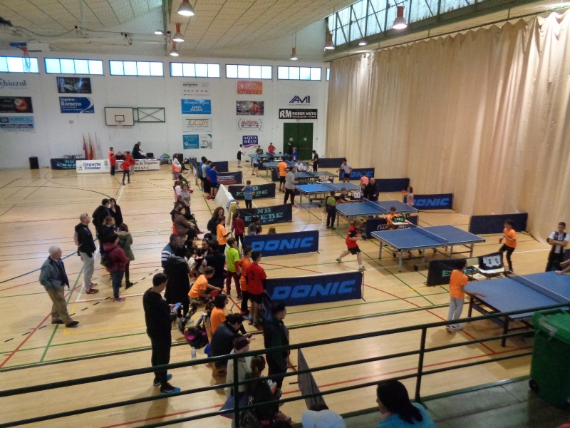 Se celebra la Fase Local de Tenis de Mesa del programa de Deporte Escolar, con la participacin de un total de 78 deportistas de diferentes colegios de Totana 