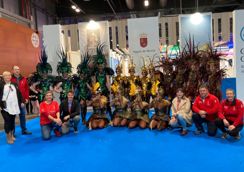 La Federación de Peñas de Carnaval eleva el Carnaval totanero a la esfera nacional e internacional en Fitur, la Feria Internacional de Turismo de Madrid