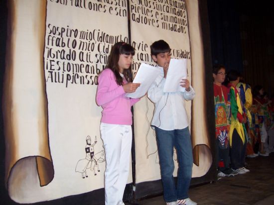 EL COLEGIO PBLICO TIERNO GALVN INAUGURA EL PROGRAMA DE ACTIVIDADES DE SU V SEMANA CULTURAL QUE GIRA EN TORNO A LA POCA MEDIEVAL DE EL CANTAR DEL MO CID