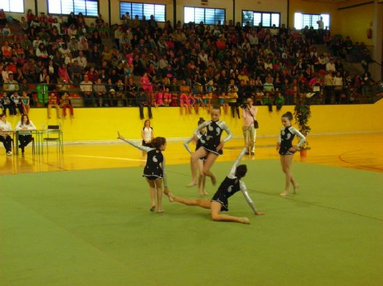 LA COMPETICIN INTERESCUELAS DE GIMNASIA RTMICA, ORGANIZADA POR LA CONCEJALA DE DEPORTES, CONGREG A 130 GIMNASTAS DE LORCA, ALHAMA, PULP, PUERTO LUMBRERAS Y TOTANA