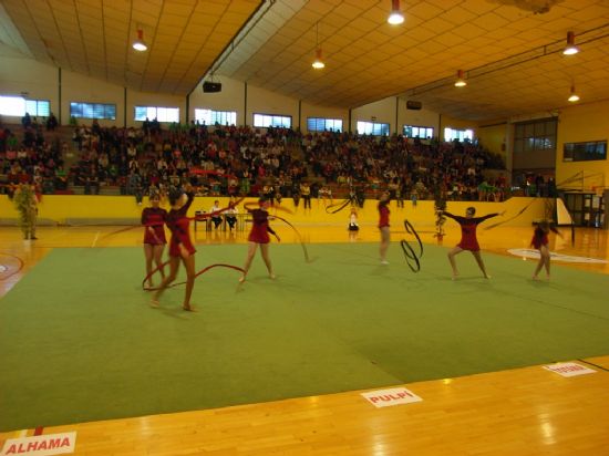 LA COMPETICIN INTERESCUELAS DE GIMNASIA RTMICA, ORGANIZADA POR LA CONCEJALA DE DEPORTES, CONGREG A 130 GIMNASTAS DE LORCA, ALHAMA, PULP, PUERTO LUMBRERAS Y TOTANA