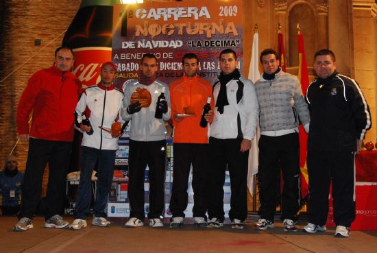 MÁS DE 130 CORREDORES PARTICIPARON EN LA CARRERA NOCTURNA NAVIDEÑA "LA DÉCIMA", ORGANIZADA POR LA PEÑA MADRIDISTA Y EL CLUB DE ATLETISMO TOTANA-JC PALETS, EN BENEFICIO DE CÁRITAS