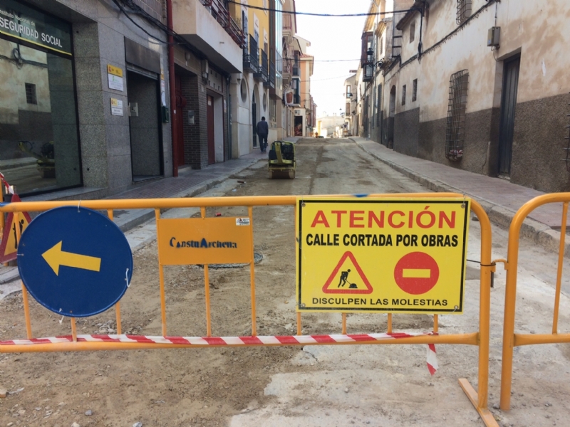 Las obras de la calle Cnovas del Castillo finalizarn a mediados de enero; y seguido arrancarn las de la Caada Zamora, que se prolongarn hasta finales de febrero