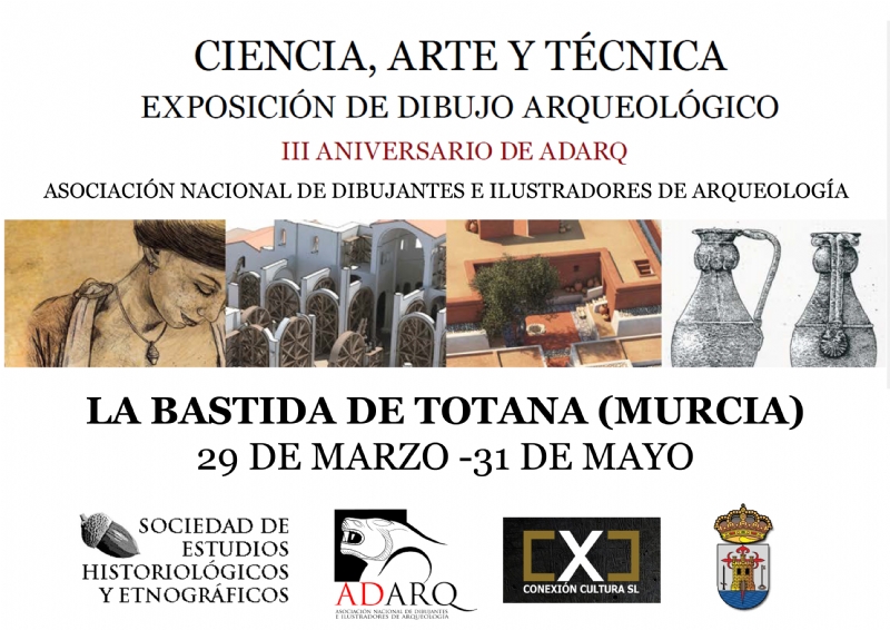 Vdeo. La Bastida acoger del 29 de marzo al 31 de mayo una exposicin itinerante de Dibujo Arqueolgico, con treinta obras pertenecientes a socios de la ADARQ
