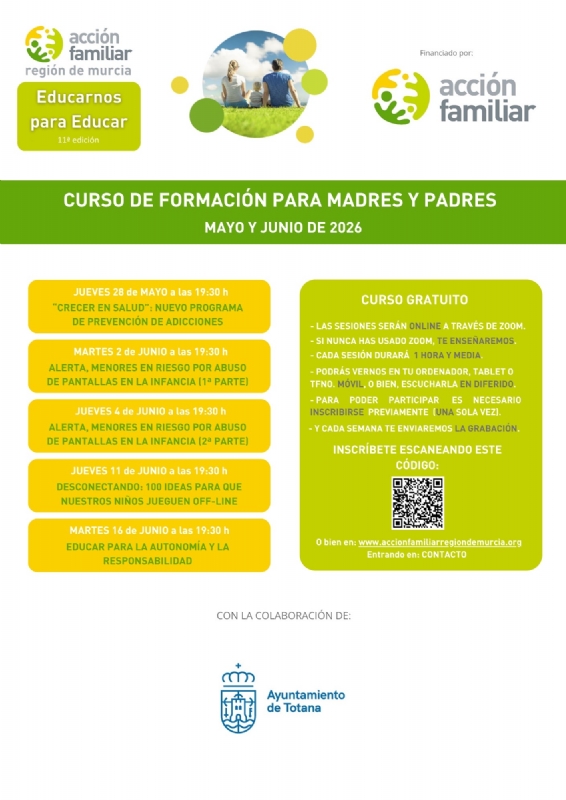 Comienza la 11� edici&oacute;n de la Escuela para Padres y Madres on line 