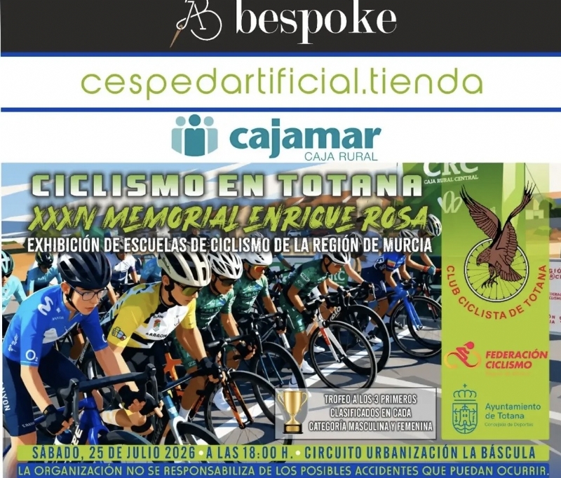 El XXXIV Memorial Enrique Rosa-Exhibici�n Escuelas de Ciclismo se celebra el s�bado 25 de julio dentro del programa de festejos patronales de Santiago