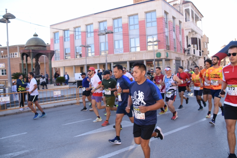 Andrés Silvente del C.A. Puertas Lorca, y Rocío Bermejo del Virtus Groane, vencedores de la XXVI Carrera Subida a La Santa, en la 34 prueba del circuito de Carreras Populares Región de Murcia